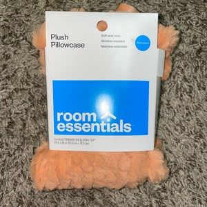 Orange Plush Pillowcase